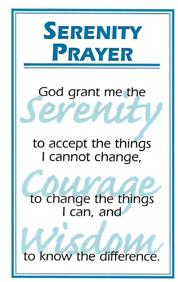Serenity Prayer Card M-26